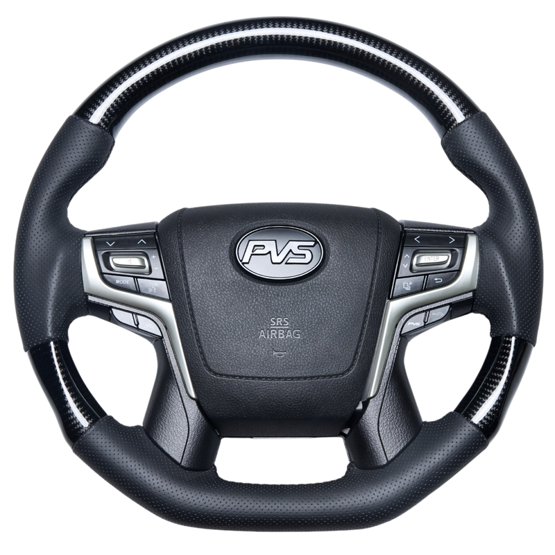 Elite Flat Bottom Carbon Black Perforated Leather Steering Wheel Kit **PRE-ORDER FOR APRIL**