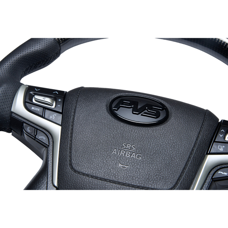 Elite Flat Bottom Carbon Black Perforated Leather Steering Wheel Kit **PRE-ORDER FOR APRIL**