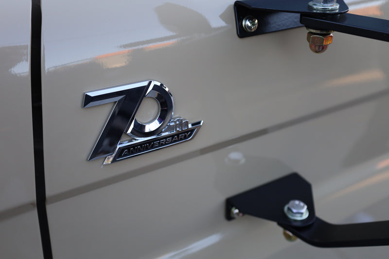 70th Anniversary Side Emblem Sticker to suit Toyota LandCruiser 70 80 100 Series