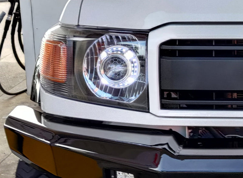 RTR 70th Anniversary Edition Bi-LED Projector Headlights to Suit Toyota LandCruiser 70 Series