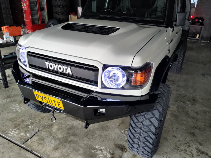 RTR 70th Anniversary Edition Bi-LED Projector Headlights to Suit Toyota LandCruiser 70 Series