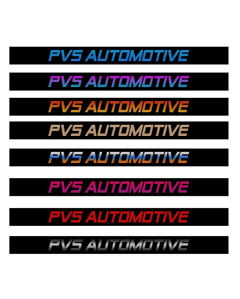 PVS AUTOMOTIVE Windshield Banner Sticker