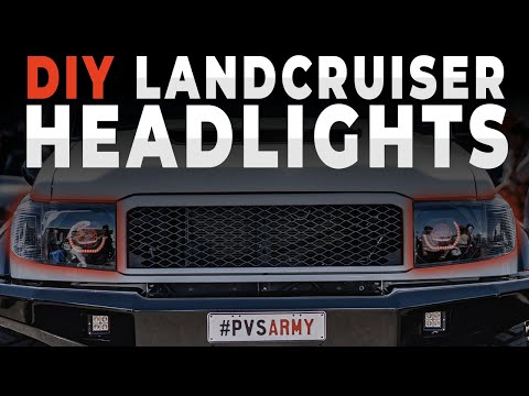 DIY Black Open Unsealed Headlight Housings to suit Toyota Hilux N70 (PAIR)