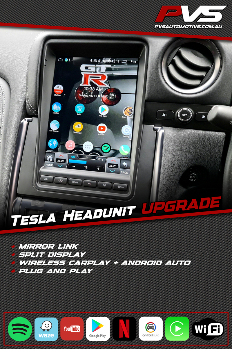 Tesla Multimedia Headunit Upgrade For Nissan R35 GTR (2007-2016) **PRE-ORDER FOR JANUARY**